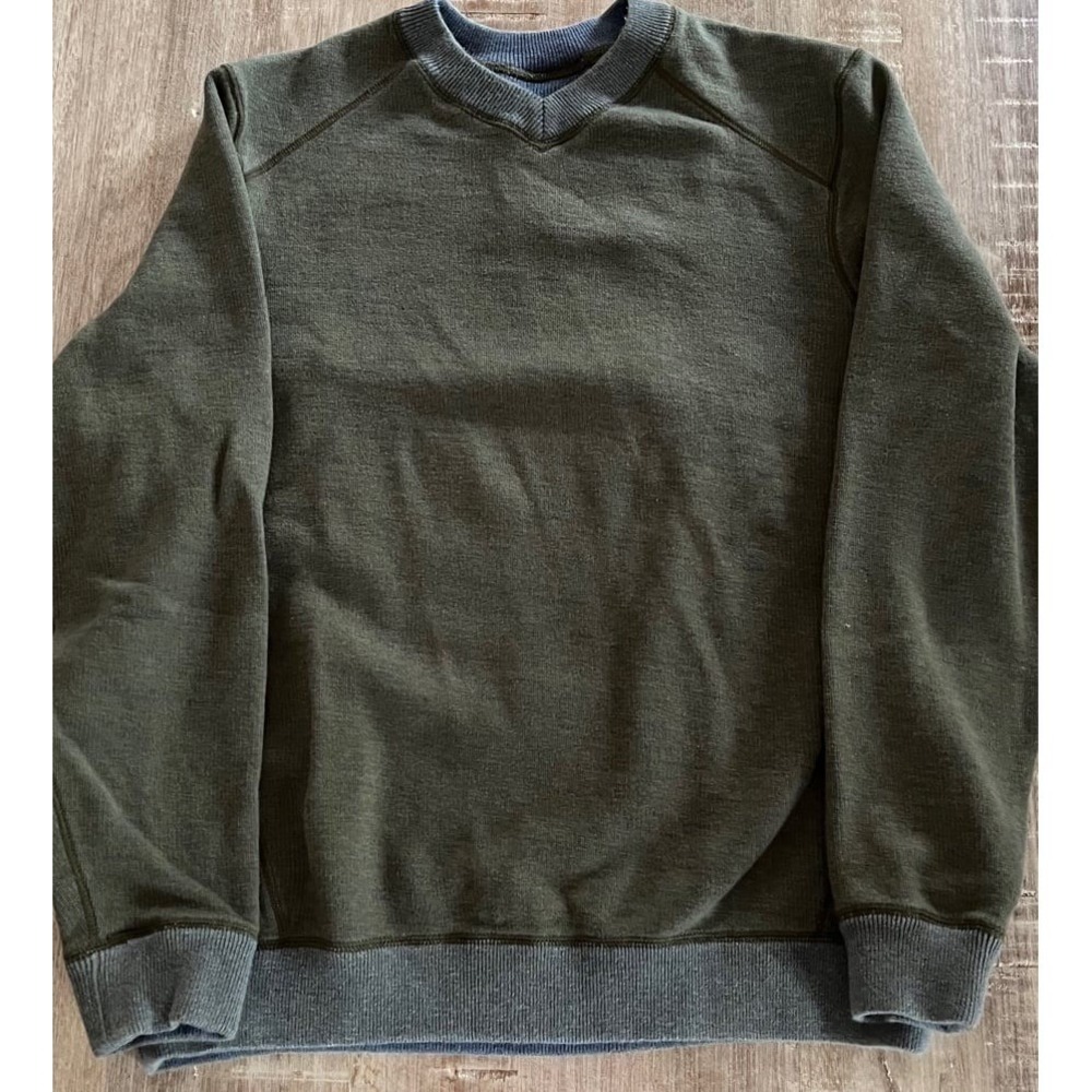 Tommy Bahama reversible sweatshirt blue/khaki sz L